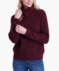 KUHL-sweater-womens norda 1/4 zip sweater-4077 2