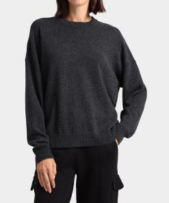 Minnie Rose–womens cashmere oversized crew-8968 2