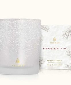 FRASIER FIR–frasier fir poured candle, 6.5 oz flocked-TH03505641500 2