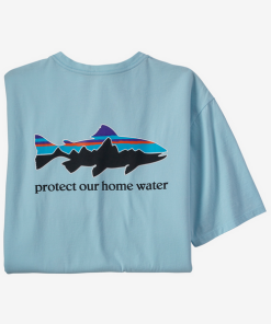 PATAGONIA-t-shirt-mens home water trout organic t-shirt-37547