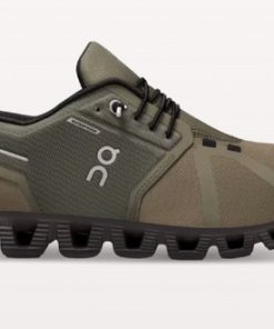 ON RUNNING–mens cloud 5 waterproof in olive | black-59.98840 2