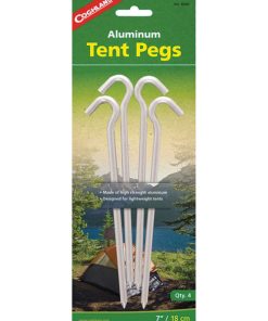 LIBERTY MOUNTAIN–alum hooked tent peg 7″ 4 pk-159049 2