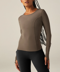 BEYOND YOGA-sleevetop-womens powerbeyond lite airshield long sleeve top-WK7907 2