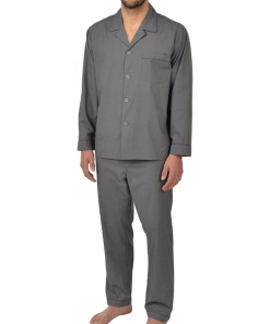 MAJESTIC INTERNATIONAL–mens l/s cotton pajama set-13030190 2