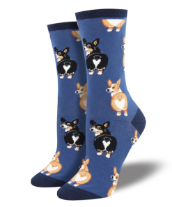 SOCKSMITH-socks-womens corgi butt socks-WNC1595