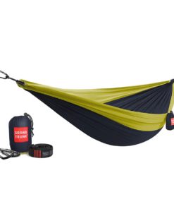 GRAND TRUNK–double hammock with strap in collegiate navy / chartreuse-DLXH-05 2