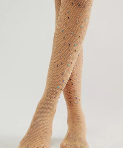 FREE PEOPLE–womens glitter fishnet tight-ACCFP112029 2