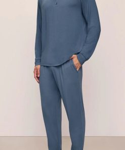 EBERJEY–mens henry tencel modal long pj set-PJ1905M 2