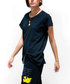 FREE CITY-shortsleeve-womens freecityfree golden line label free short sleeve tee-FCTSST247 2