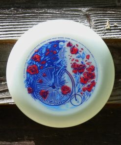 FUNN AND FROLIC–the wheel le poster art frisbee 175gm glow / grateful dead-THEWHEELELE 2