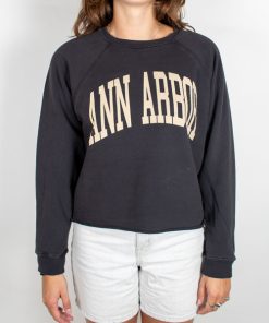 RETRO BRAND–rbbl premium ann arbor crop terry crew with white font-BL933-BLLBL563B 2