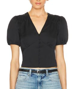 PAIGE PREMIUM DENIM-top-womens plie top in black-3455K08-1086 2