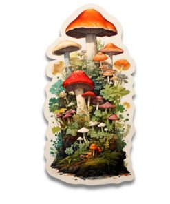 STICKER ART-sticker-world of mushrooms sticker-777521 2