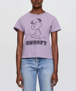 RE/DONE–womens snoopy dancing classic tee in lavender-024-02WCGT303 2