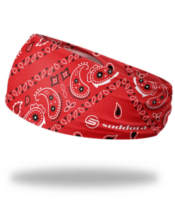 SUDDORA-headband-red paisley bandana headband 3.5″ tapered-REDPAISLEYBANDANA 2