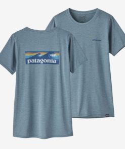 PATAGONIA–womens cap cool daily graphic shirt – waters-45365