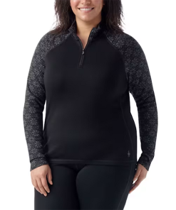 SMARTWOOL–womens classic thermal merino base layer 1/4 zip plus-SW002830 2