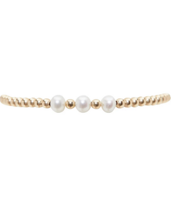 KAREN LAZAR DESIGN-bracelet-3mm signature bracelet with 3 white pearl pattern – 6.75 / yellow gold-3Y3PRL675 2