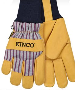 KINCO–lined premium grain pigskin palm with knit wrist-1927KW 2