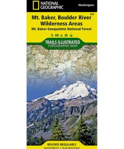 NATIONAL GEOGRAPHIC MAPS–mount maker , boulder river wilderness areas #826-603247 2