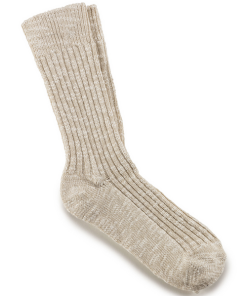 Birkenstock-sock-womens sock slub beige ct-1008033