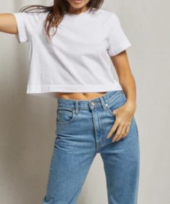 PERFECT WHITE TEE–womens cher ringspun cotton tee-T28-CHER