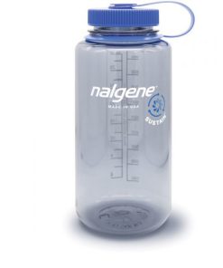 NALGENE–wide mouth 32oz sustain in grey w/ blue lid-342036 2