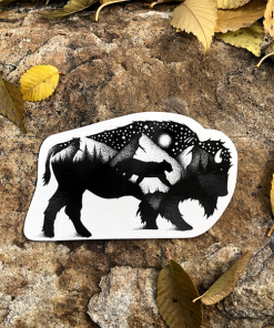 STICKER ART-sticker-the bison sticker-470138 2