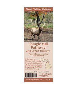 MICHIGAN TRAIL MAPS–classic trails mi: shingle mill pathway-SHINGLE MILL 2