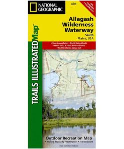 NATIONAL GEOGRAPHIC MAPS–allagash wilderness waterway south #401-603253 2