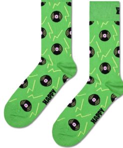 HAPPY SOCKS-sock-mens vinyl green sock-P000906 2