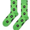 HAPPY SOCKS-sock-mens happy leaf sneaker sock-P000849 3