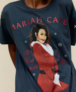 DAYDREAMER–womens mariah carey all i want for christmas merch tee-T1562MAR606