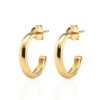 KRIS NATIONS–womens gold hollow hoop earrings 15mm-E839-G-15 3