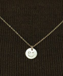 NASHELLE-necklace-emoji necklace with diamond-EMJID 2